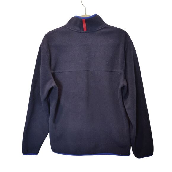 Polo Ralph Lauren Mens Sz S Navy Blue Fleece 1/4 Snap Pullover Jacket Colorblock - Picture 5 of 6